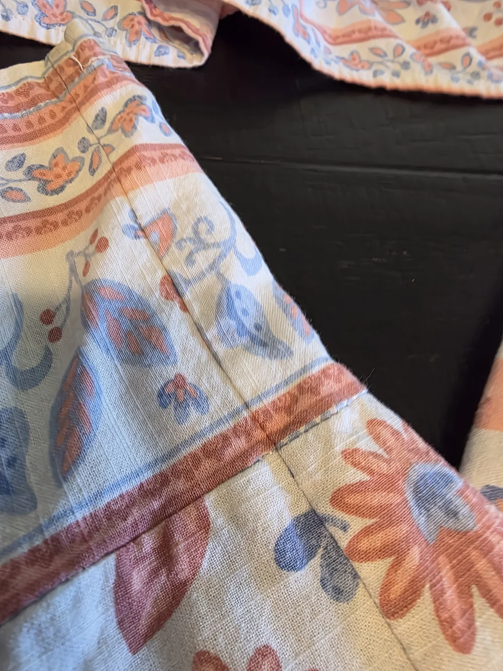 Tahari Girls Floral Pink & Blue Cotton Outfit - Brand